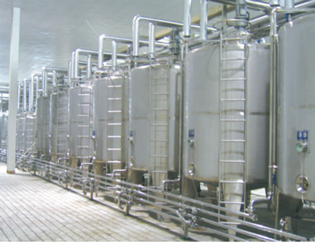Double layer vertical mixing tank series